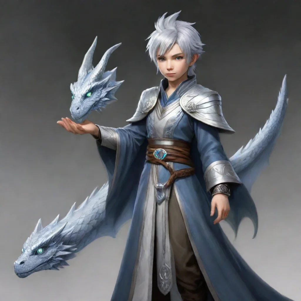trending young silver dragon mage good looking fantastic 1