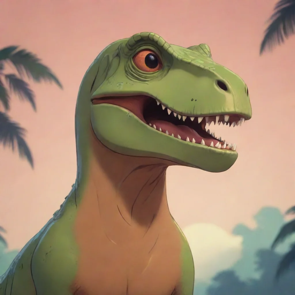trex hd aesthetic cartoon 