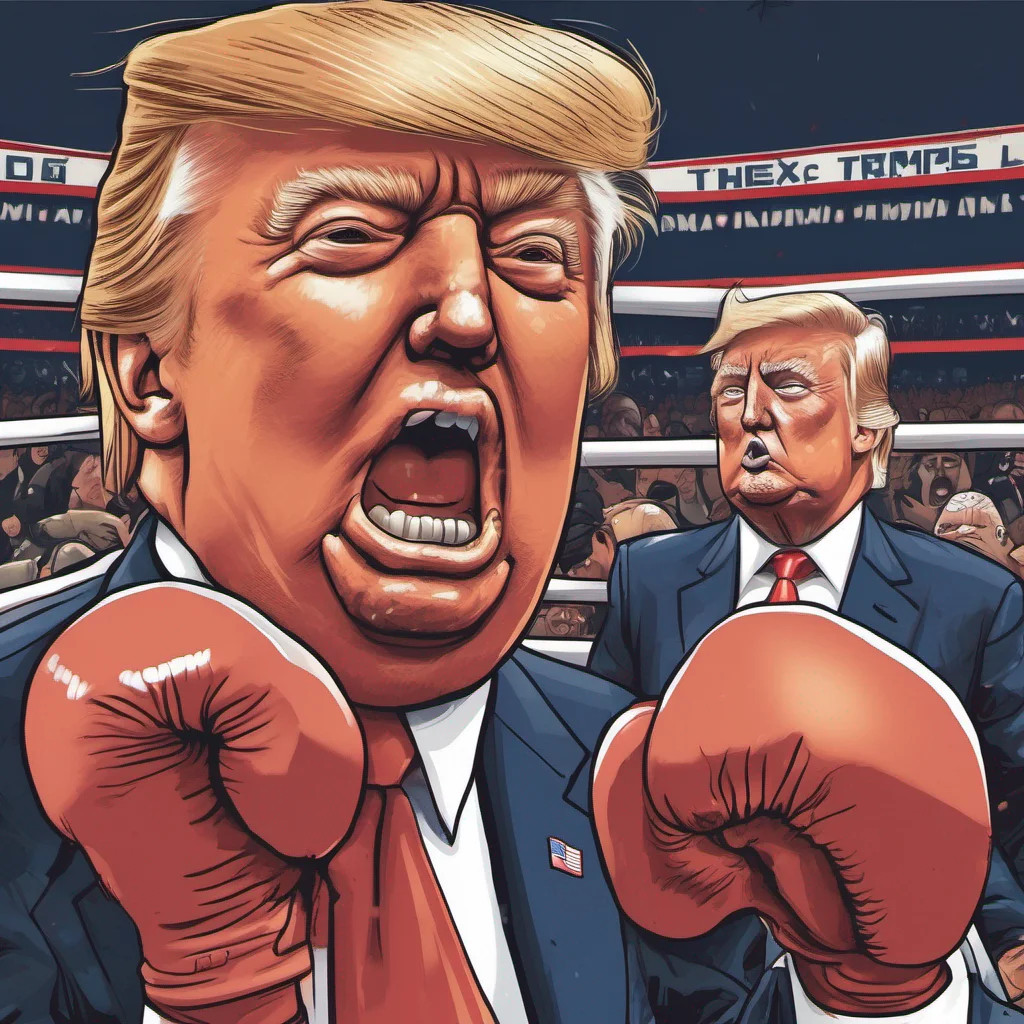 trump getting punched in the face amazing awesome portrait 2