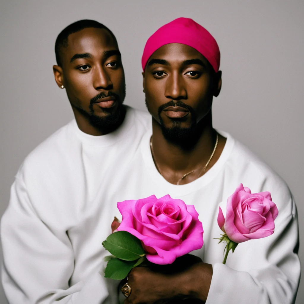 tupac shakur with rose good looking trending fantastic 1