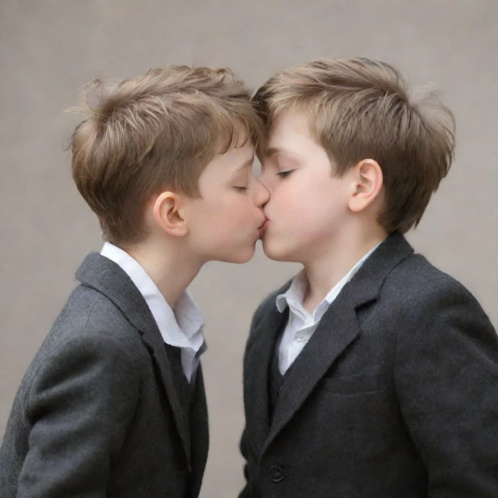 two boys kissing
