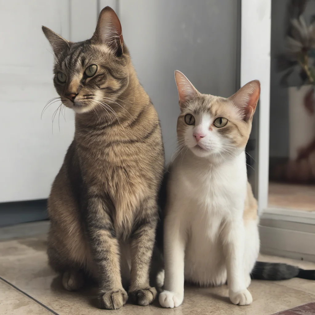 two cats looking for a new house