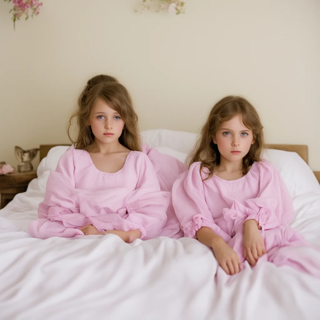 two young girls in a bed good looking trending fantastic 1