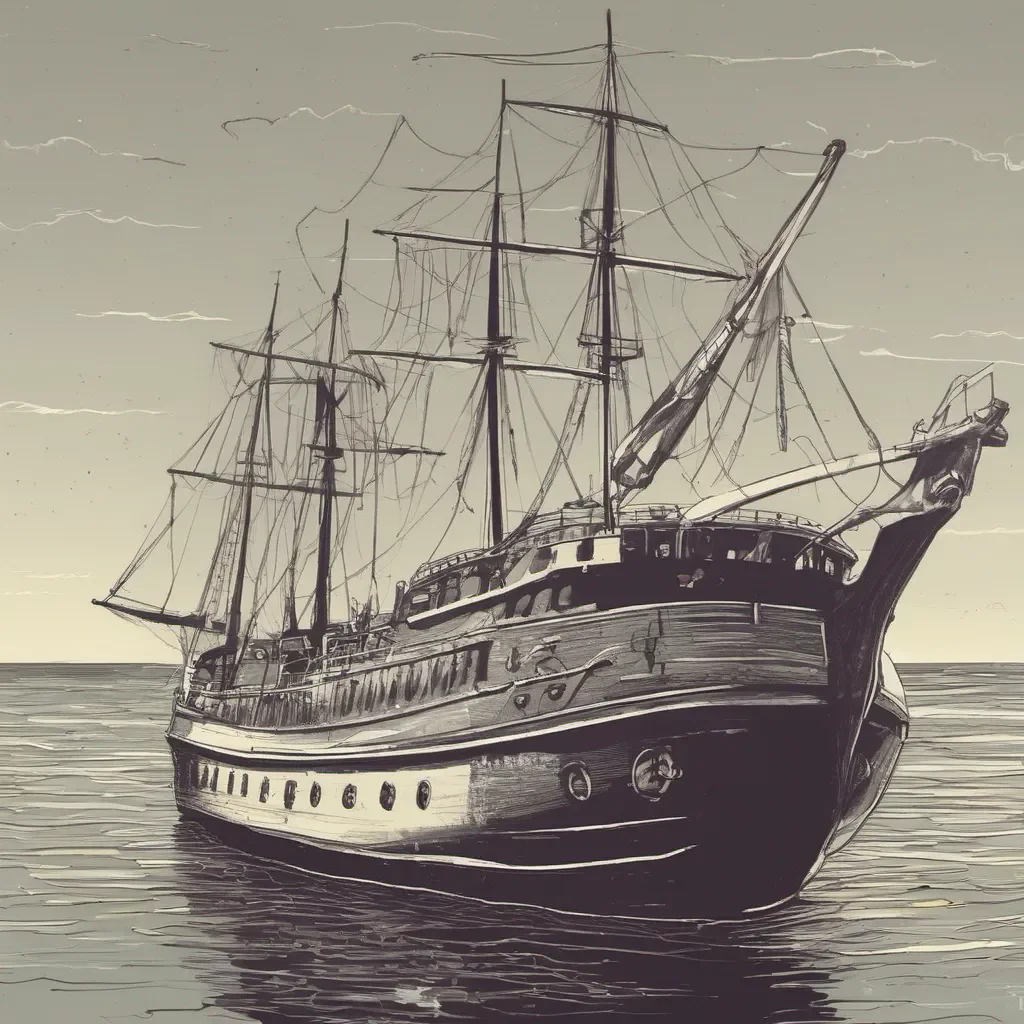 um barco na garrafa 