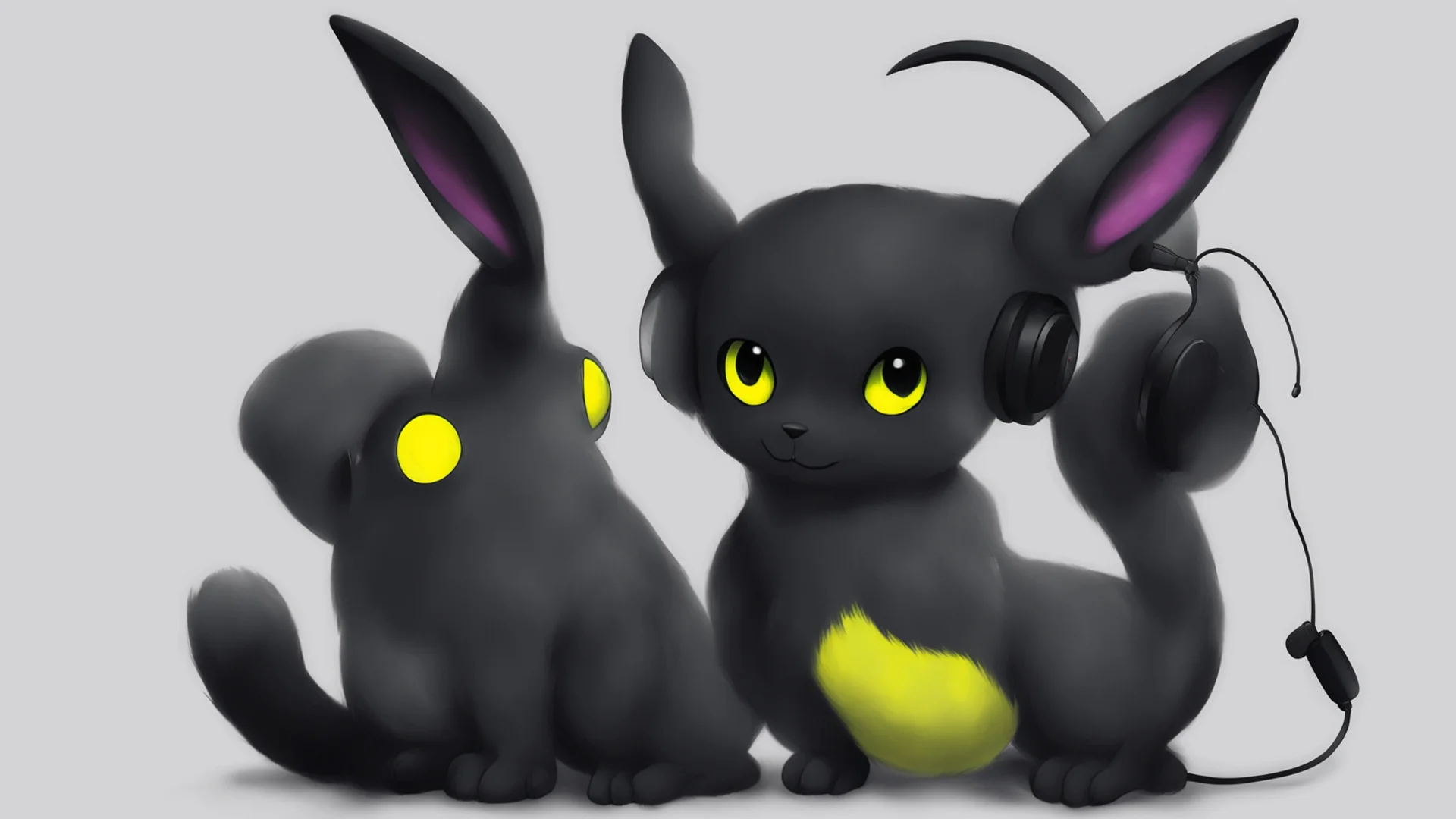 aiumbreon with headphones good looking trending fantastic 1 wide