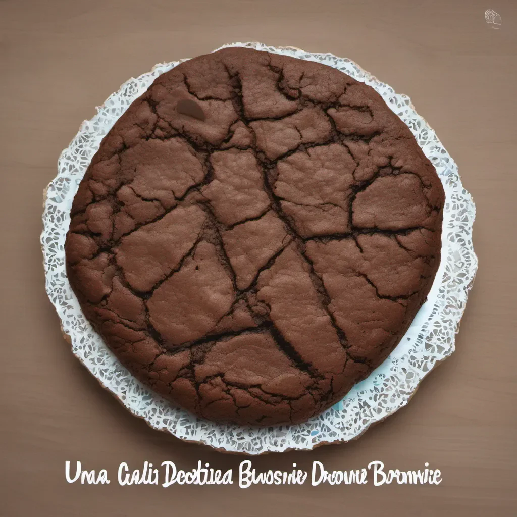 una galleta de brownie
