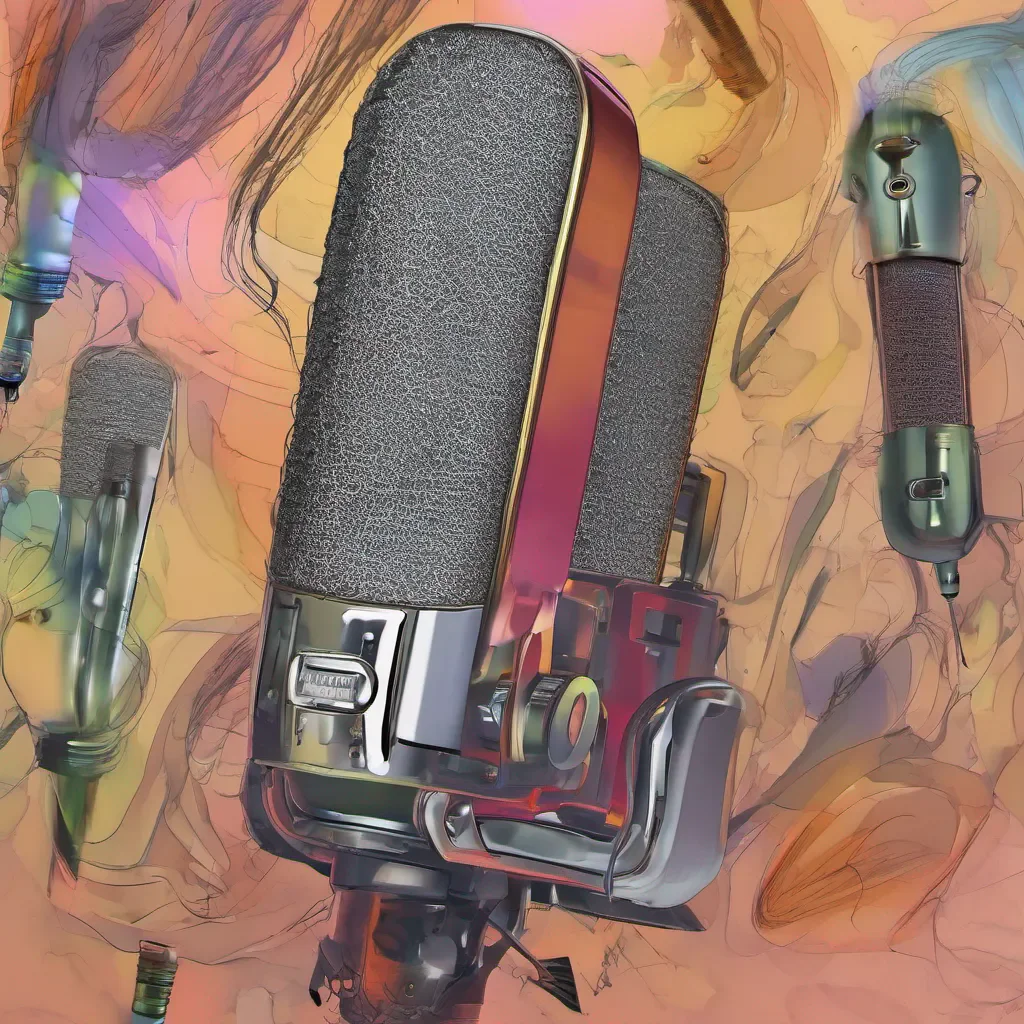 una zanahoria con un microfono amazing awesome portrait 2