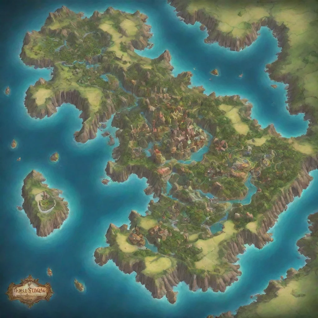 undefinedfantasy map of fantasy islands with made up places and towns with imaginary names confident engaging wow artstation art 3undefined 4