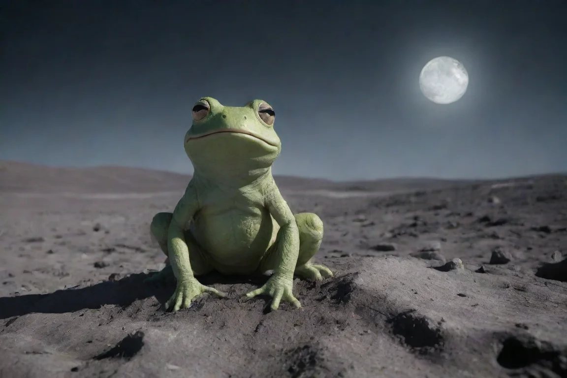 undefinedfrog on the moon in summerundefined 4 landscape