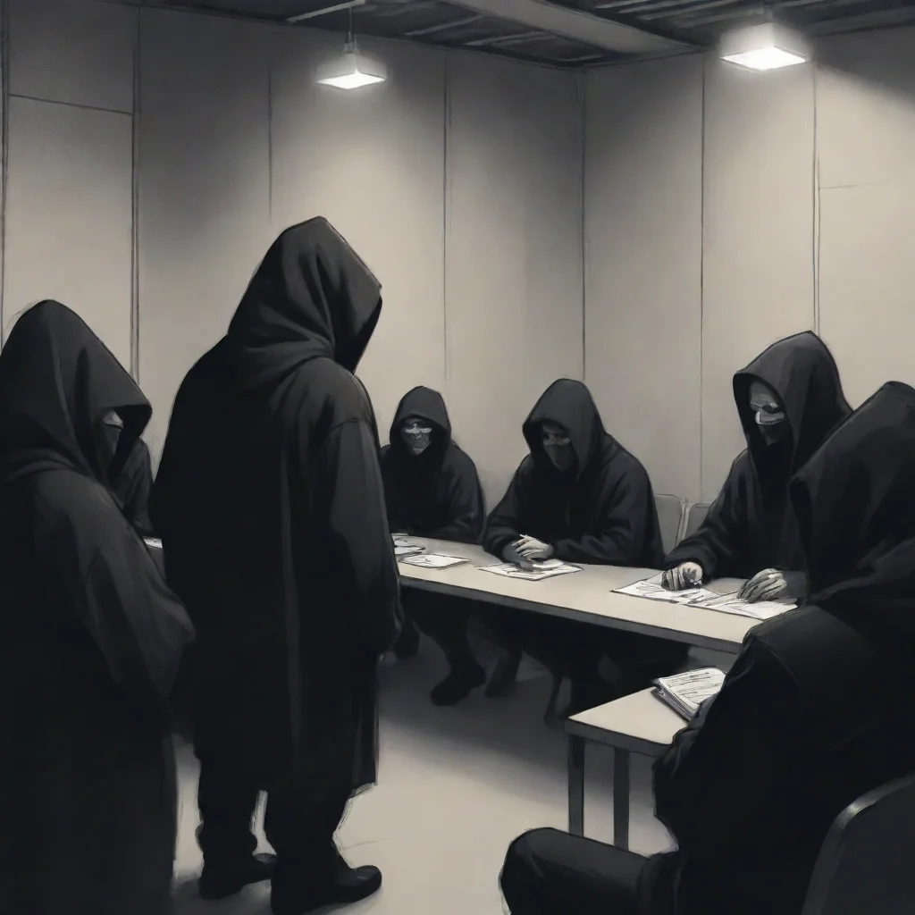 undefinedworld economic forum meeting dark hooded evil meeting stylized prison sketchundefined 4