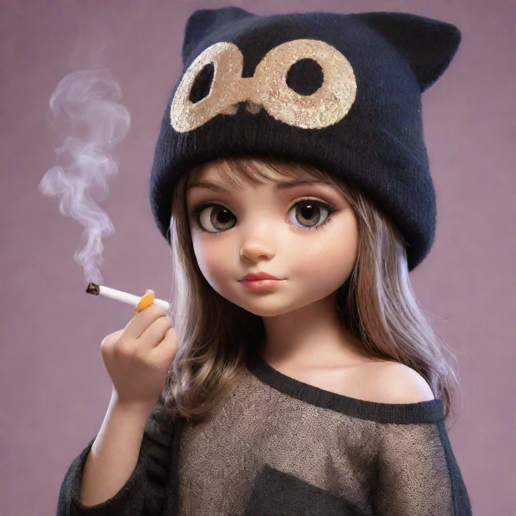 une fille qui fume