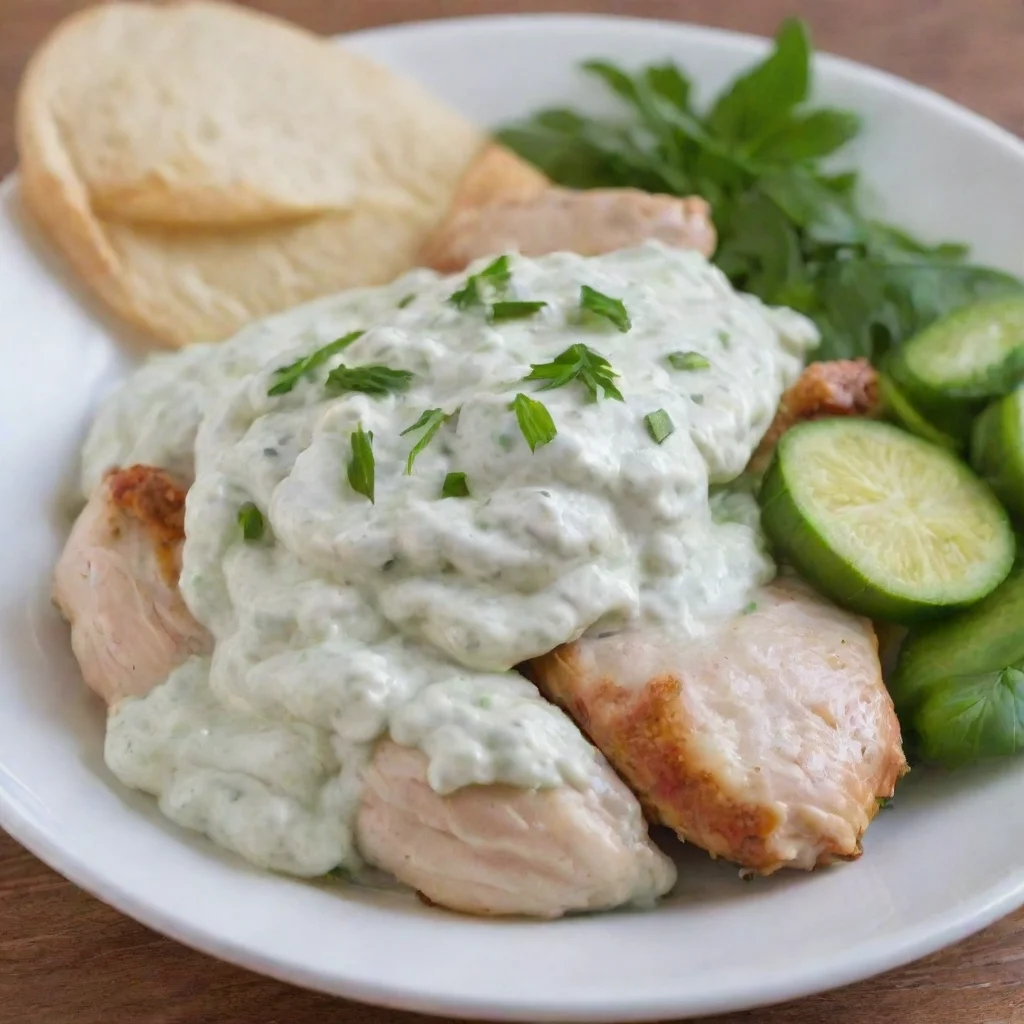urine chicken tzatziki