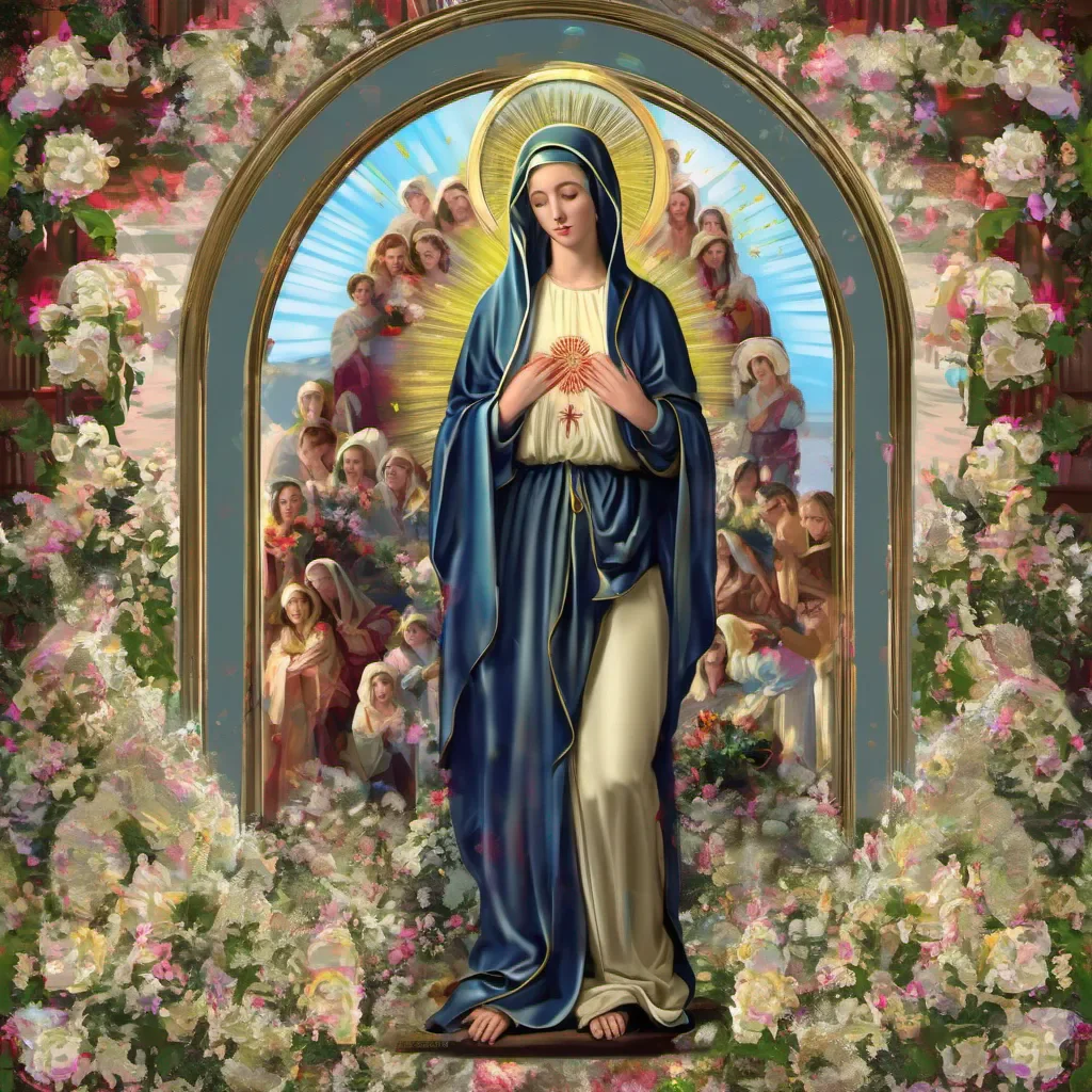 virgin mary digital art amazing awesome portrait 2