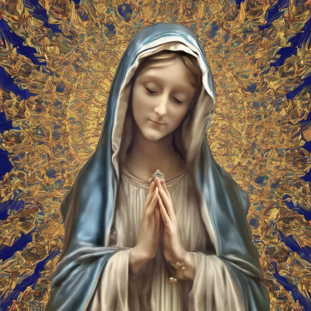 virgin mary digital art confident engaging wow artstation art 3