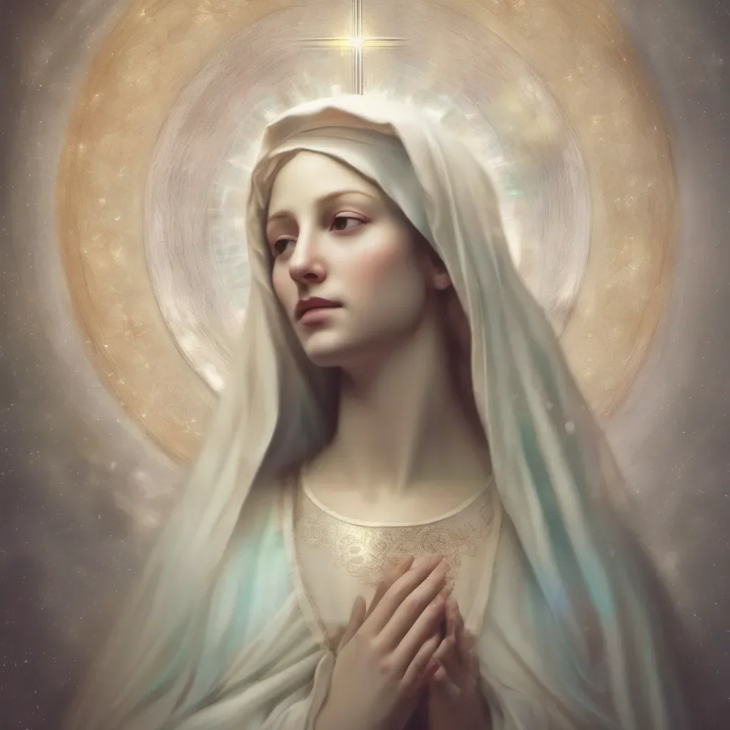virgin mary digital art ethereal confident engaging wow artstation art 3