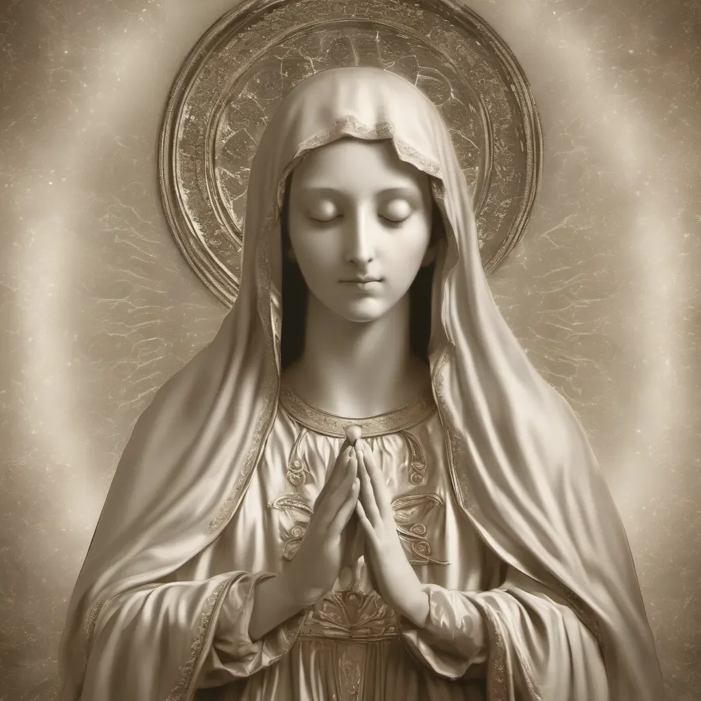 virgin mary digital art ethereal good looking trending fantastic 1