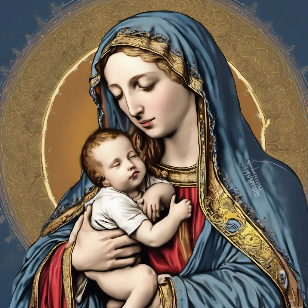 virgin mary digital art good looking trending fantastic 1