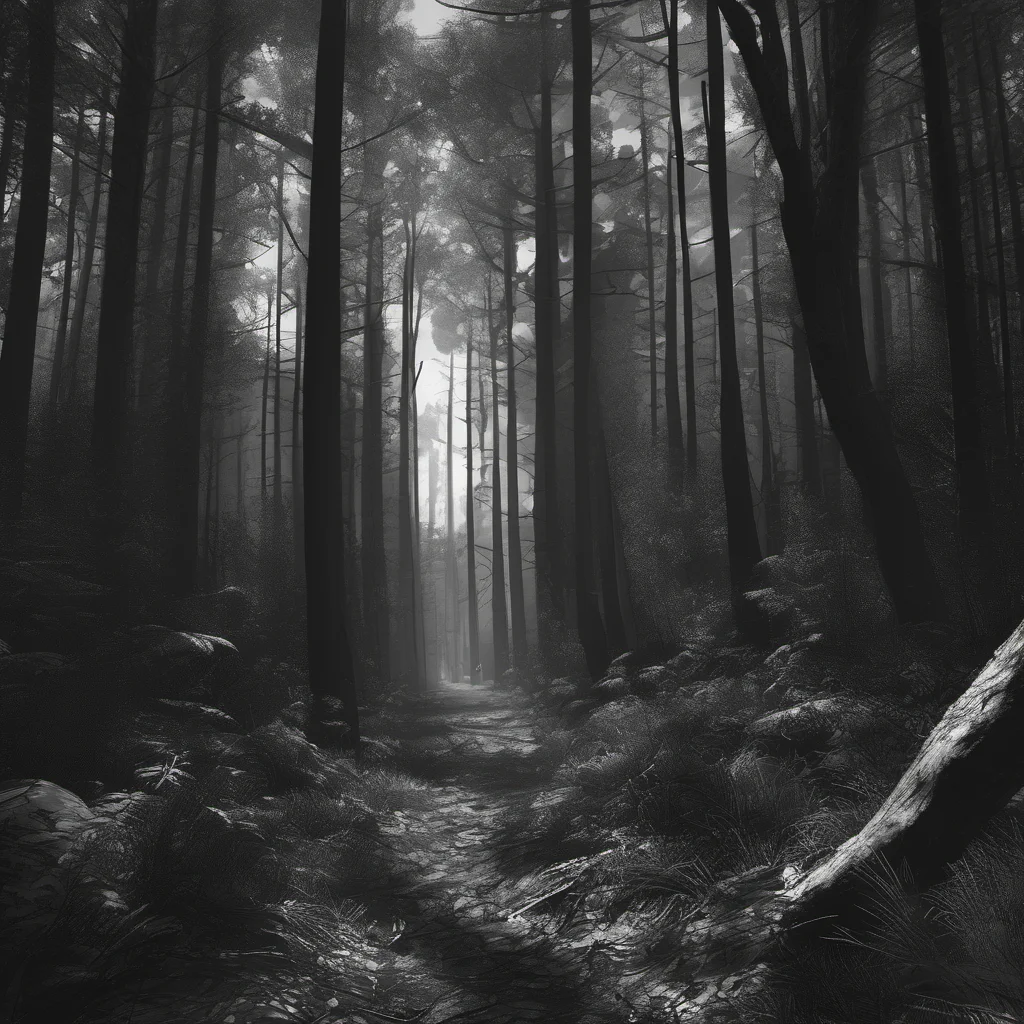 aiwalk through forest hyperrealistic first person view noir amazing awesome portrait 2