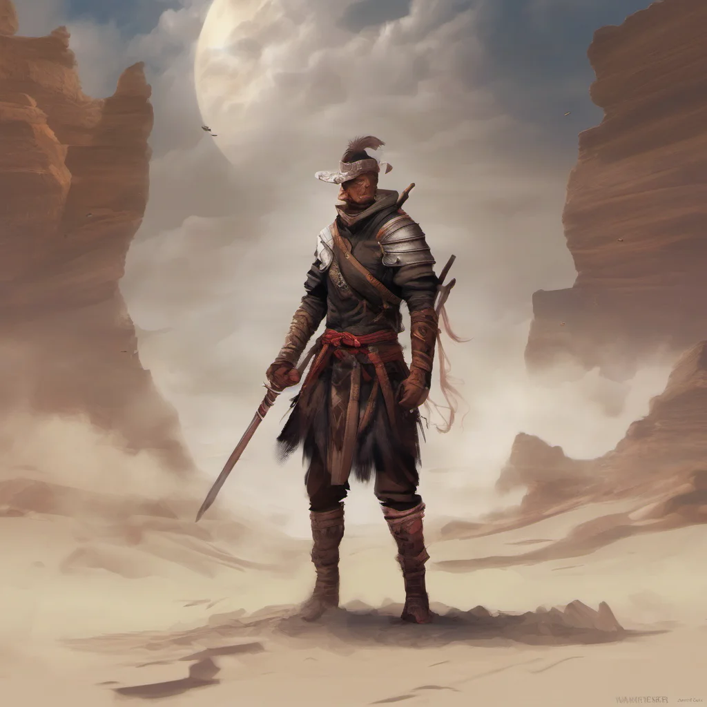 wanderer digital art warrior