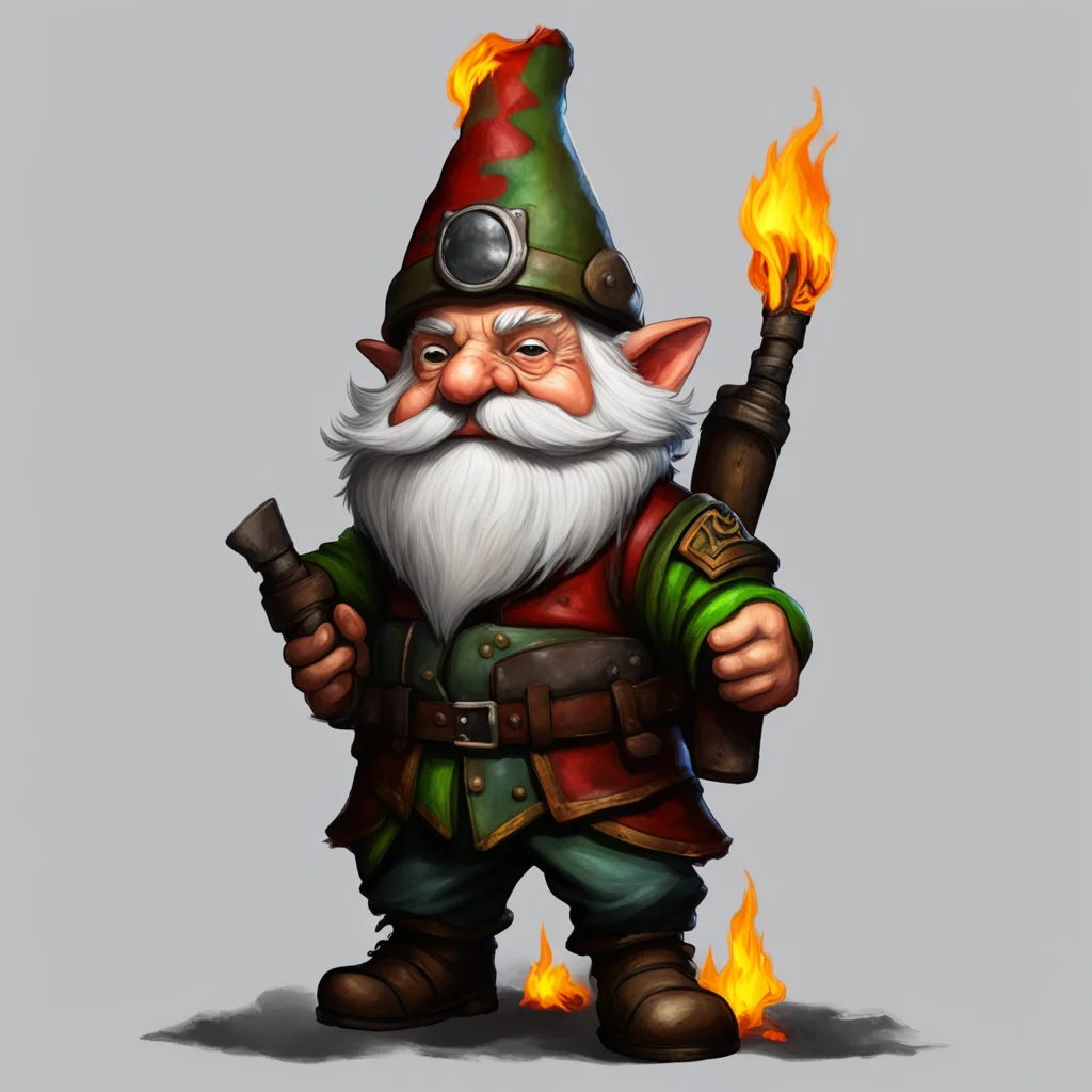 war veteran gnome man pyromaniac amazing awesome portrait 2