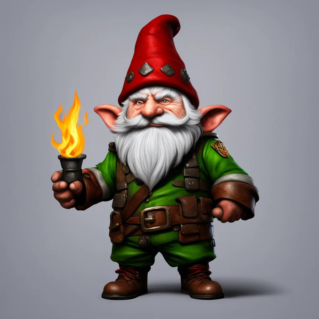 war veteran gnome man pyromaniac confident engaging wow artstation art 3