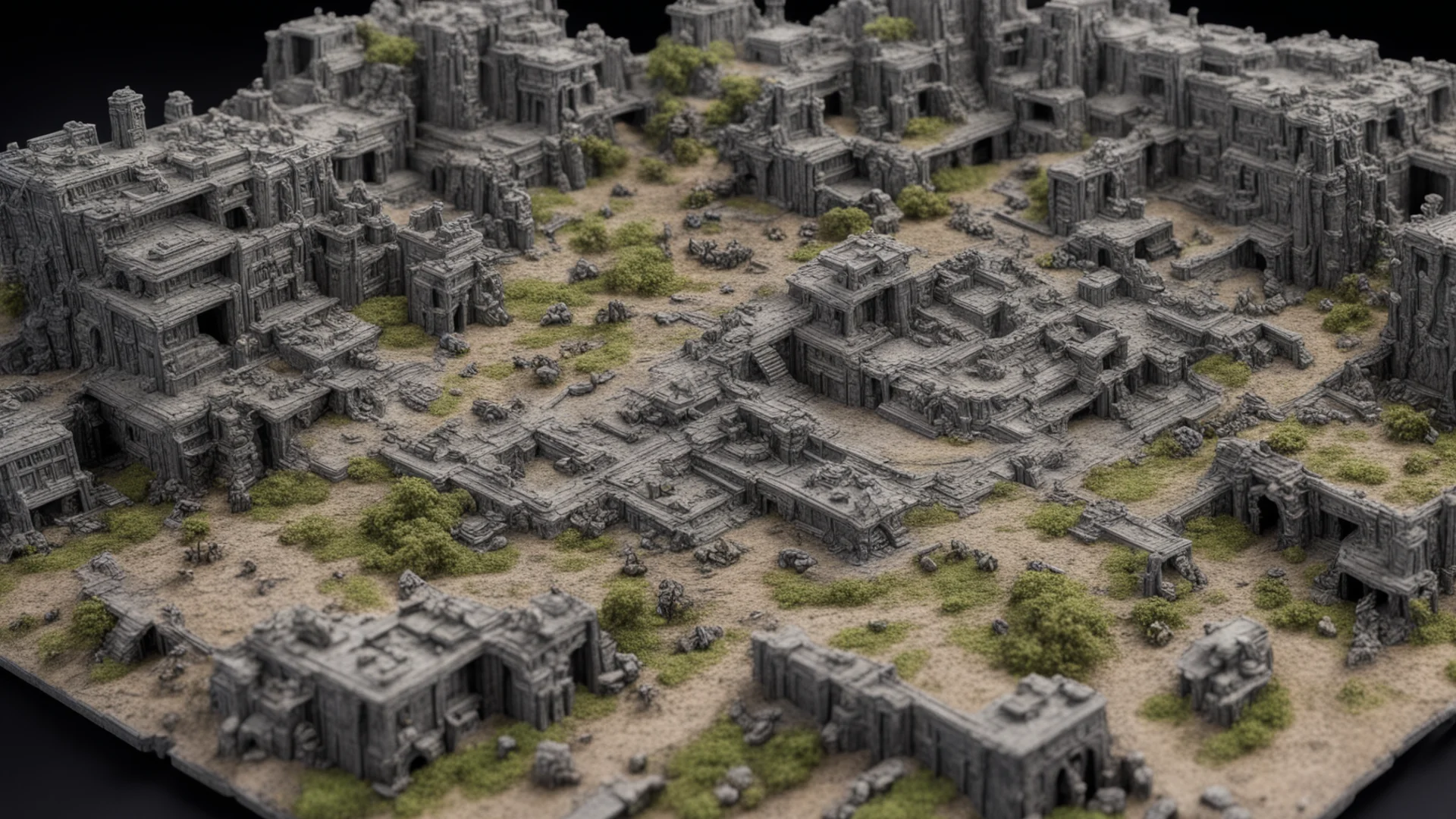 warhammer 40k cosmic terrain hyper detailed  wide