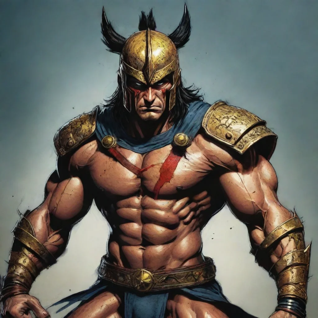 aiwarrior comic book digital art hd styled