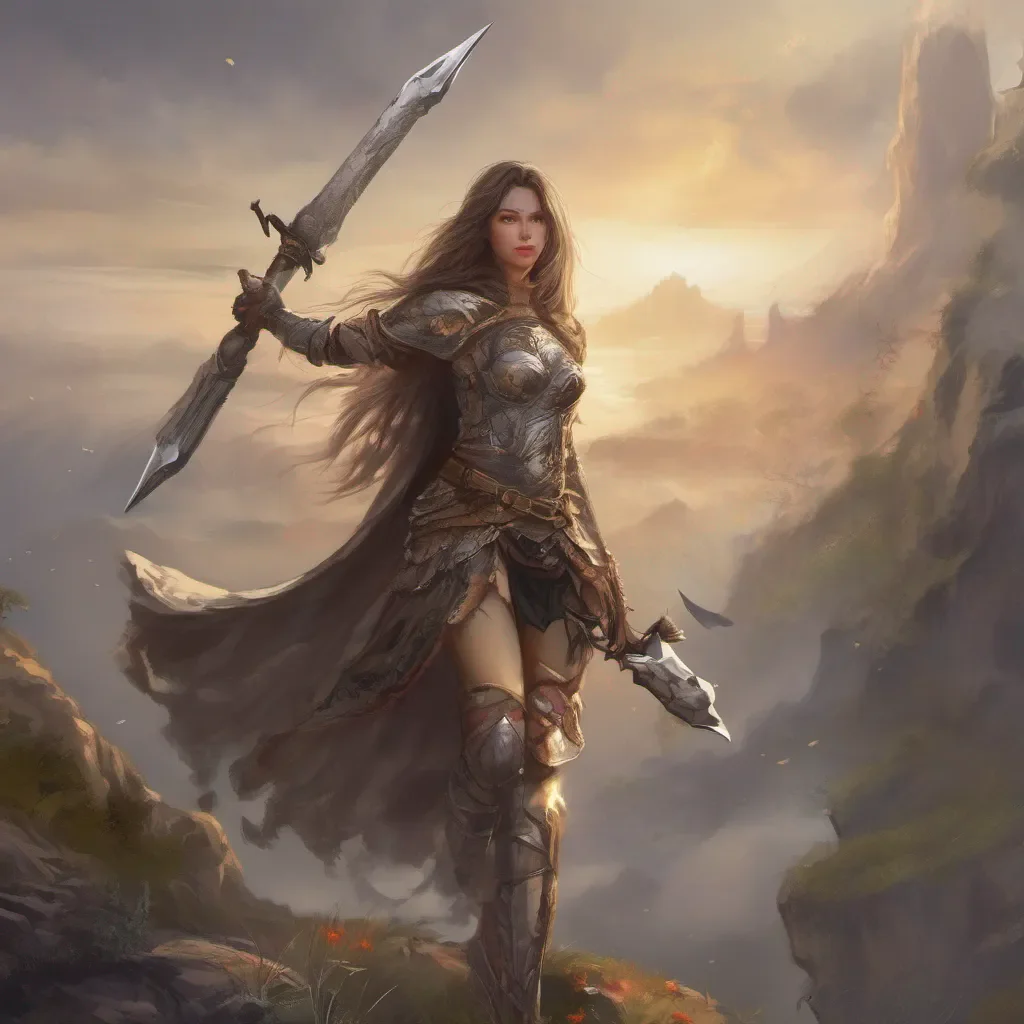 warrior fantasy art wanderer beauty grace
