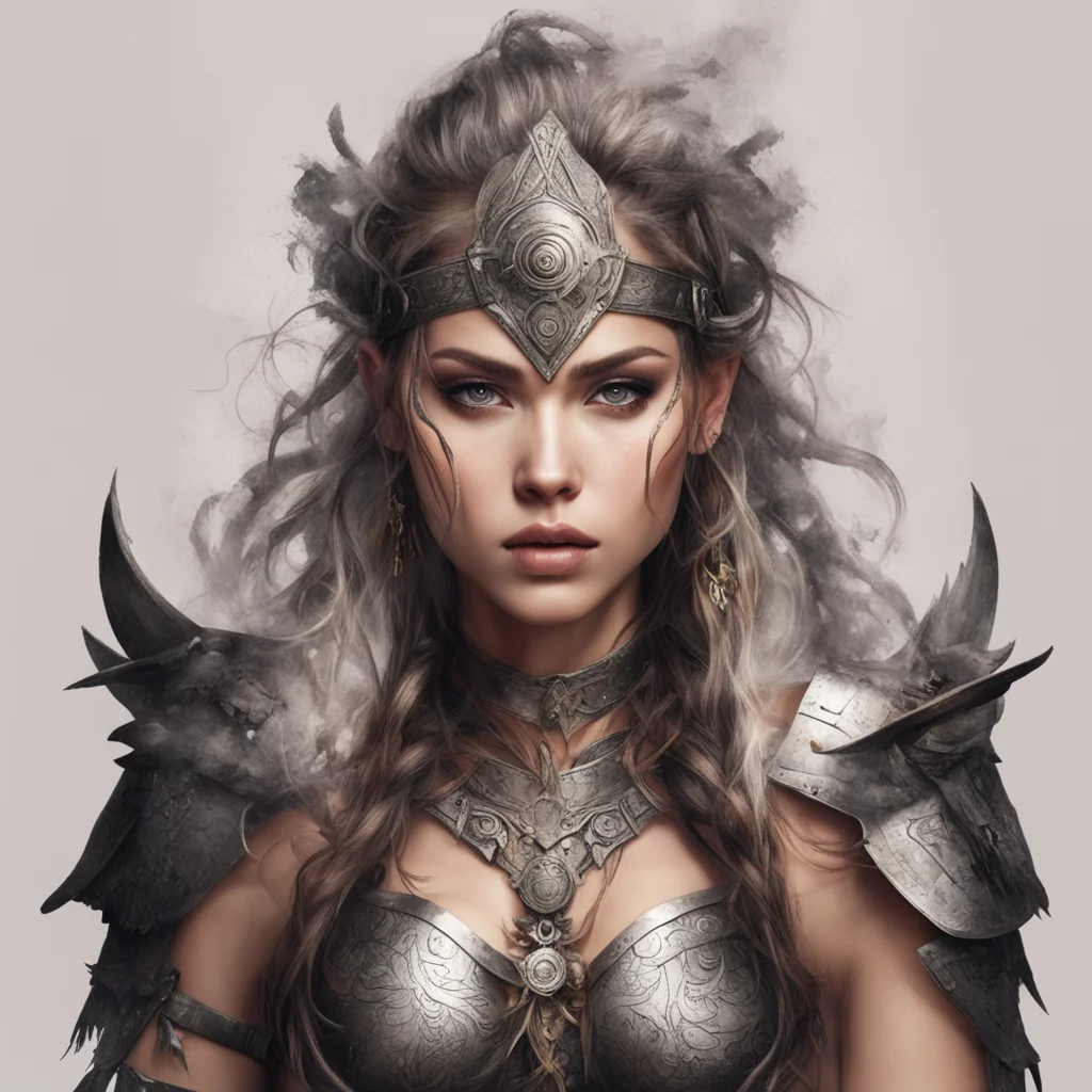 warrior feminine amazing awesome portrait 2