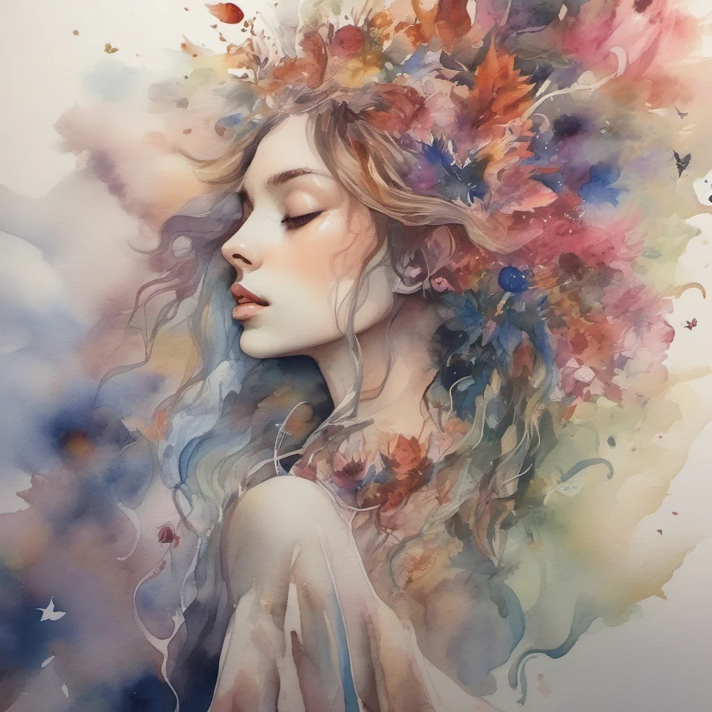 aiwatercolor lovers embrace fantasy trending art love amaze 