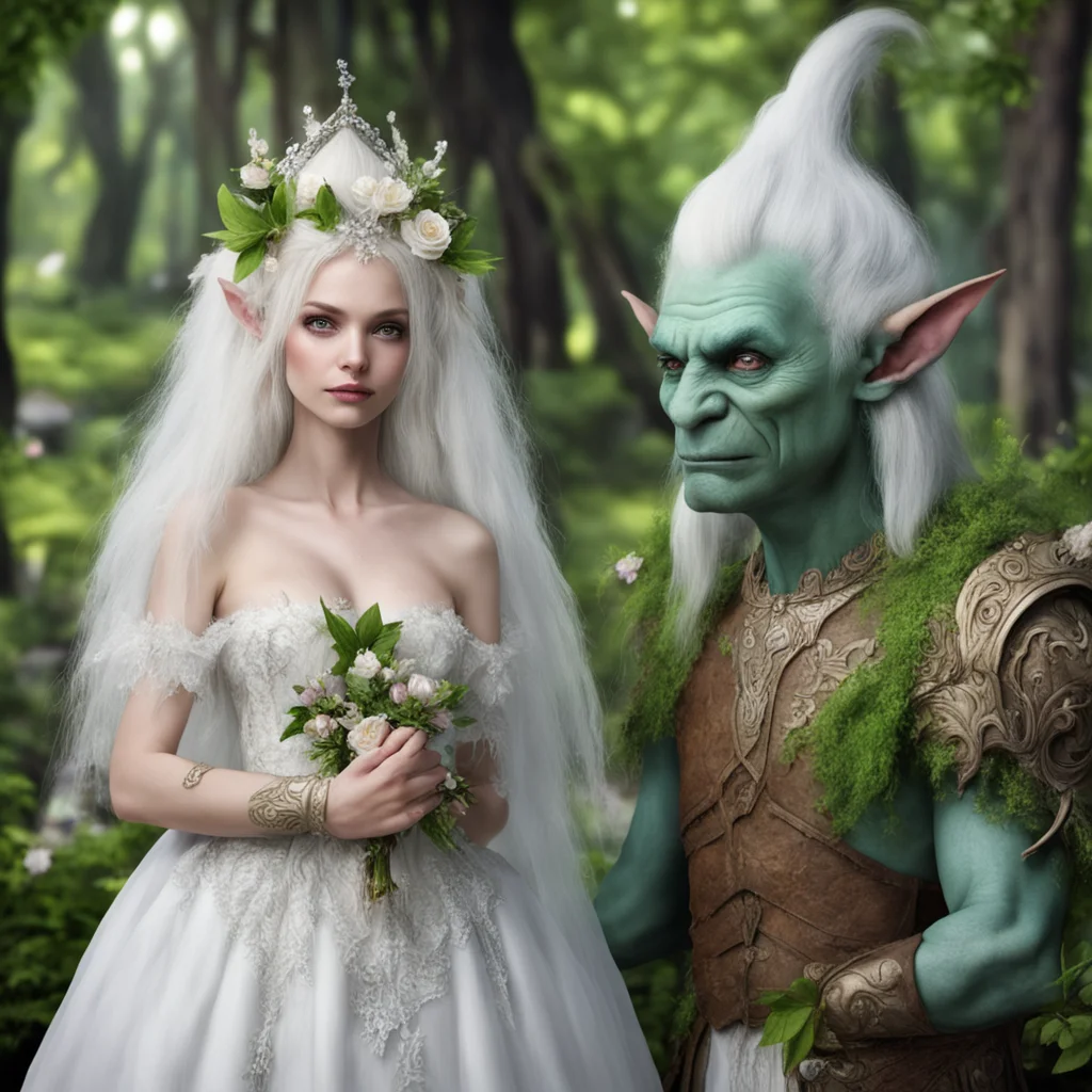 weddings of noble elf lady and a troll confident engaging wow artstation art 3