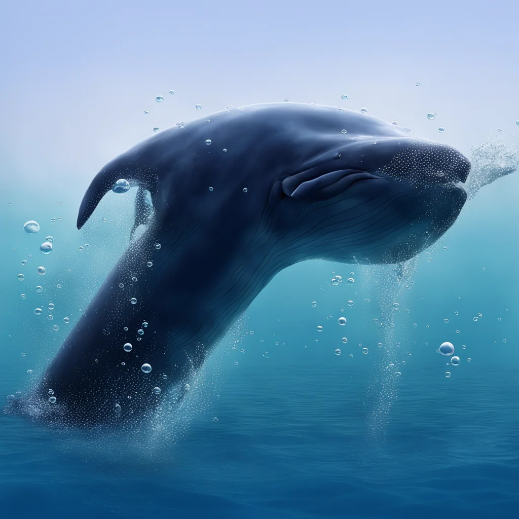whale burping bubbles amazing awesome portrait 2