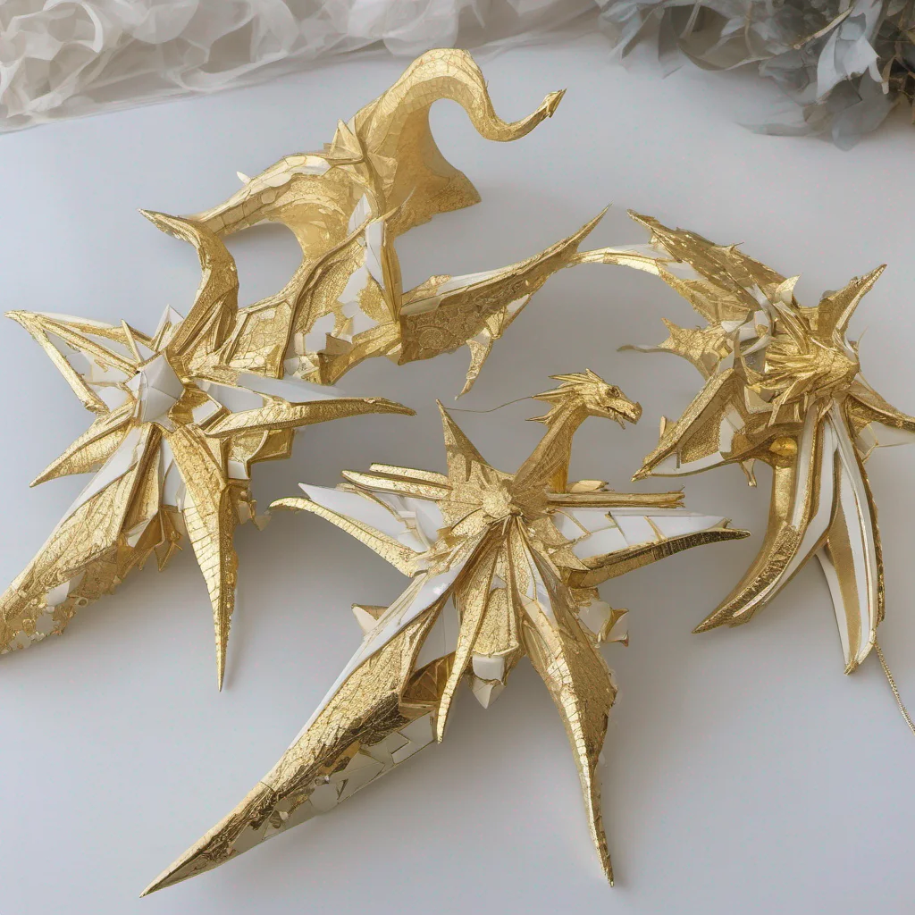 white and gold dragon stars 