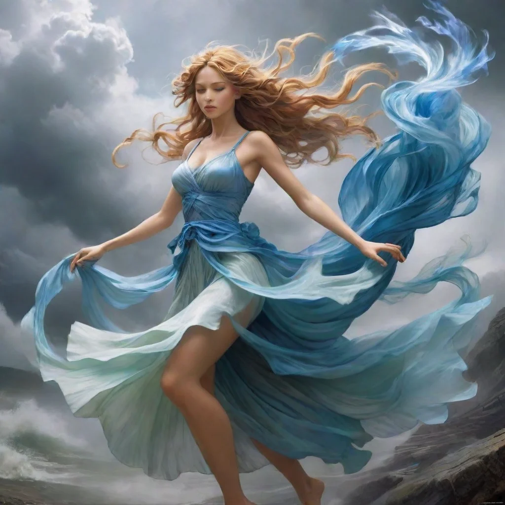aiwind elemental takes a form of a maiden