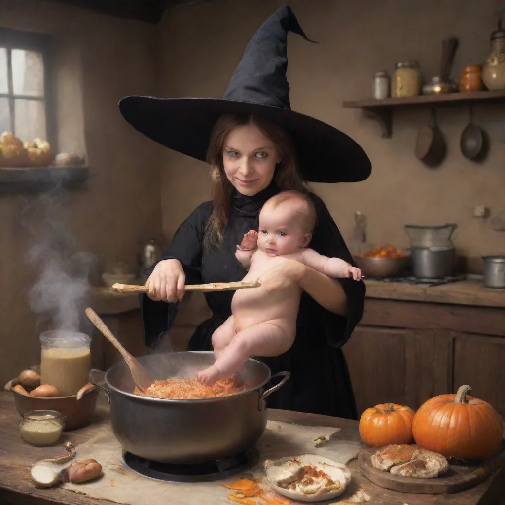aiwitch cooking a baby