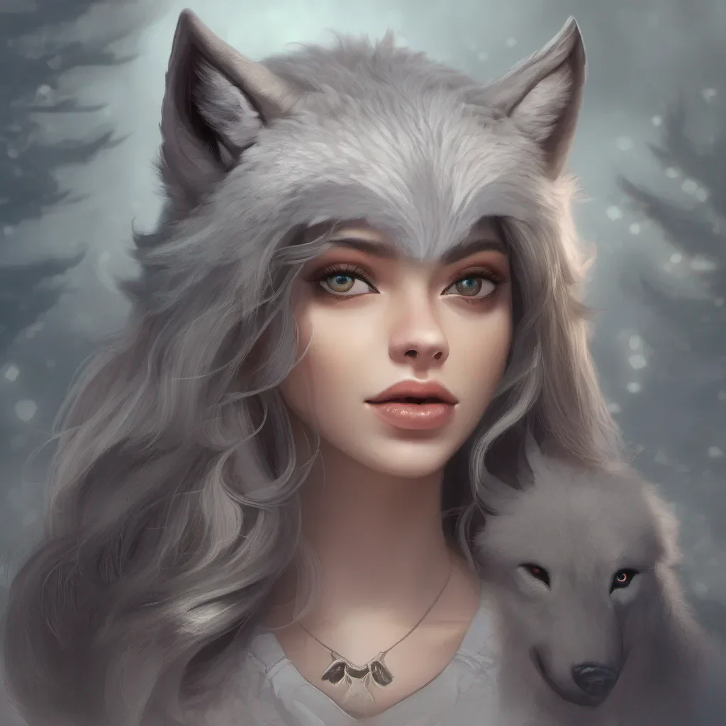 wolf girl portrait fantasy good looking trending fantastic 1