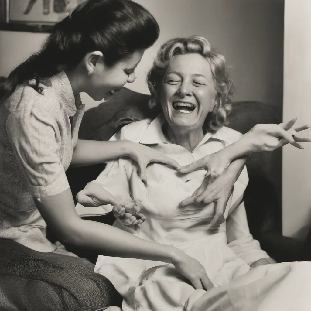 woman being tickled