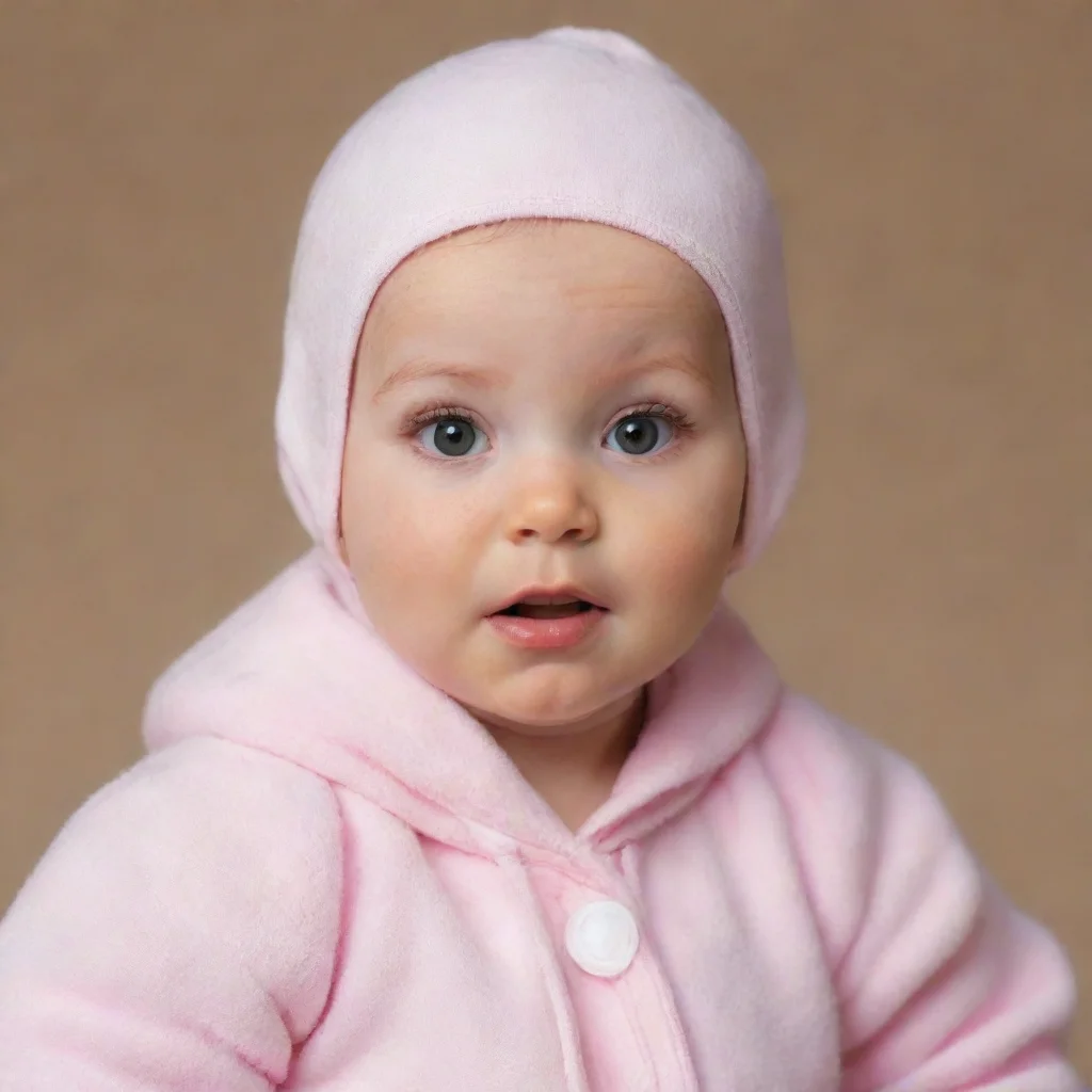 woman dressed like a baby