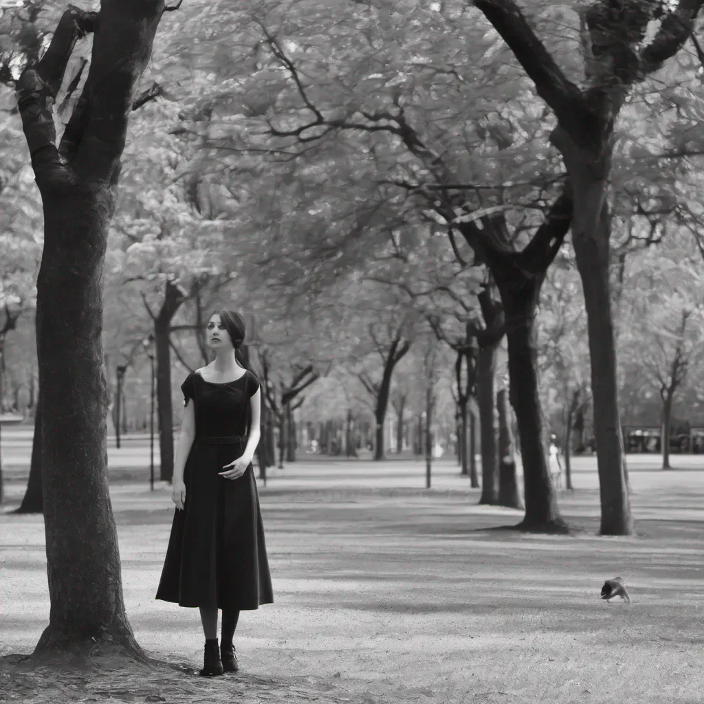woman in the park confident engaging wow artstation art 3