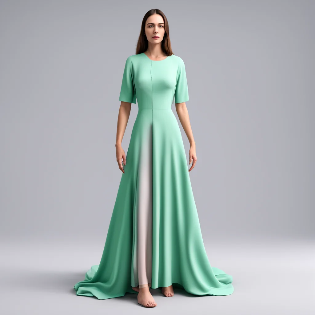 woman patient wit long dress in 3d amazing awesome portrait 2