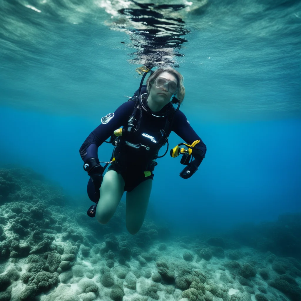 aiwoman scuba diving good looking trending fantastic 1