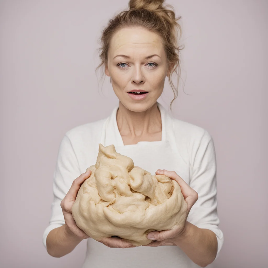 woman turned into dough amazing awesome portrait 2