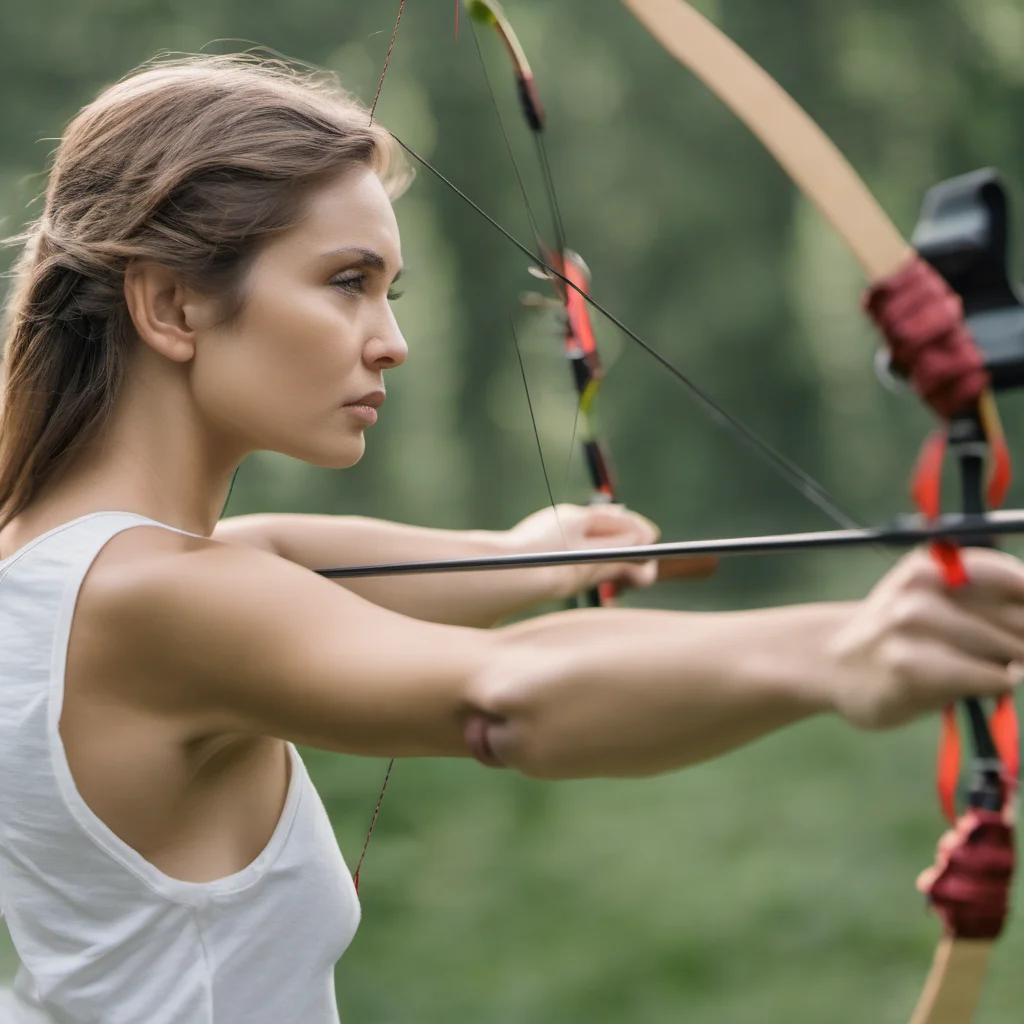 woman using an  archery confident engaging wow artstation art 3