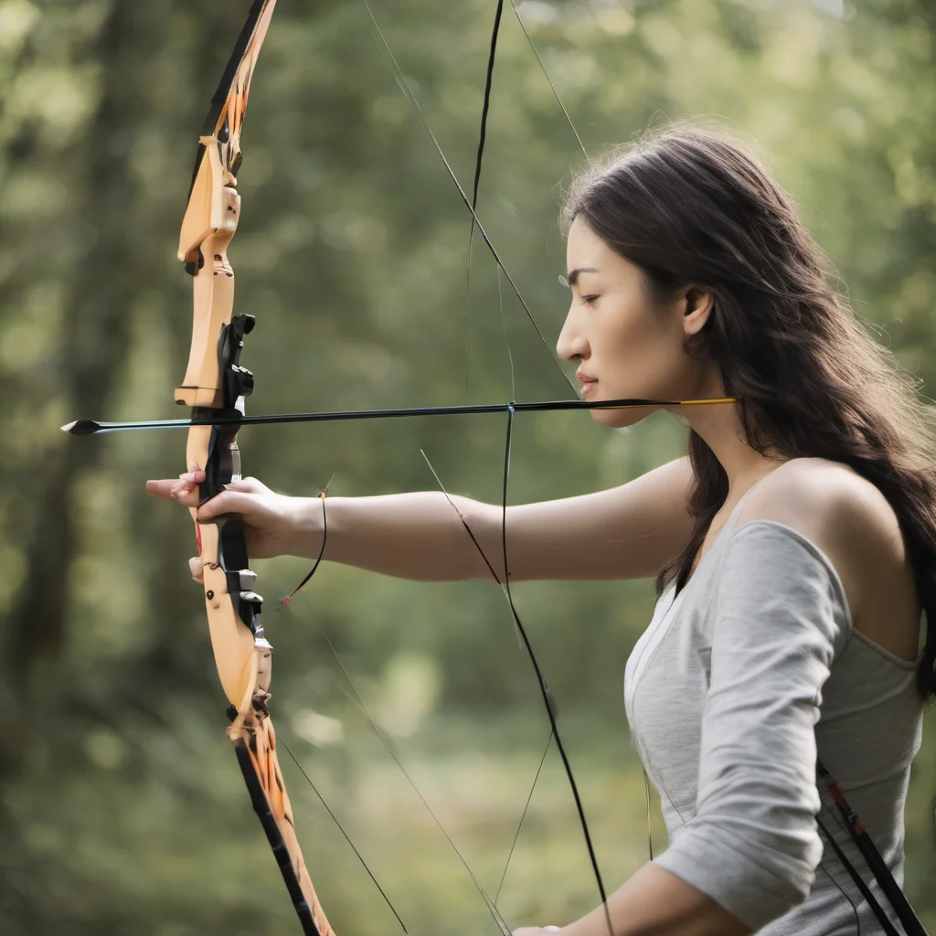 woman using an  archery good looking trending fantastic 1