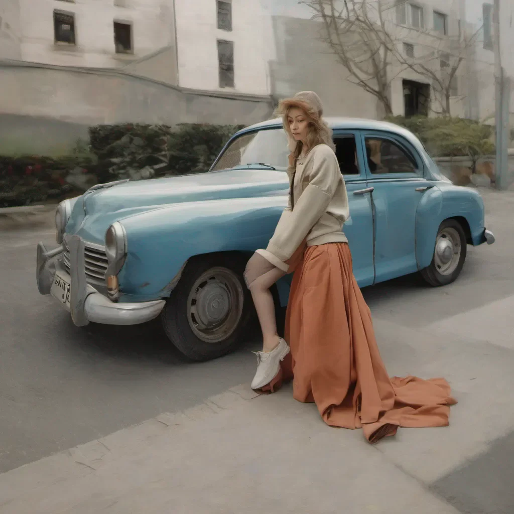 woman with a car good looking trending fantastic 1