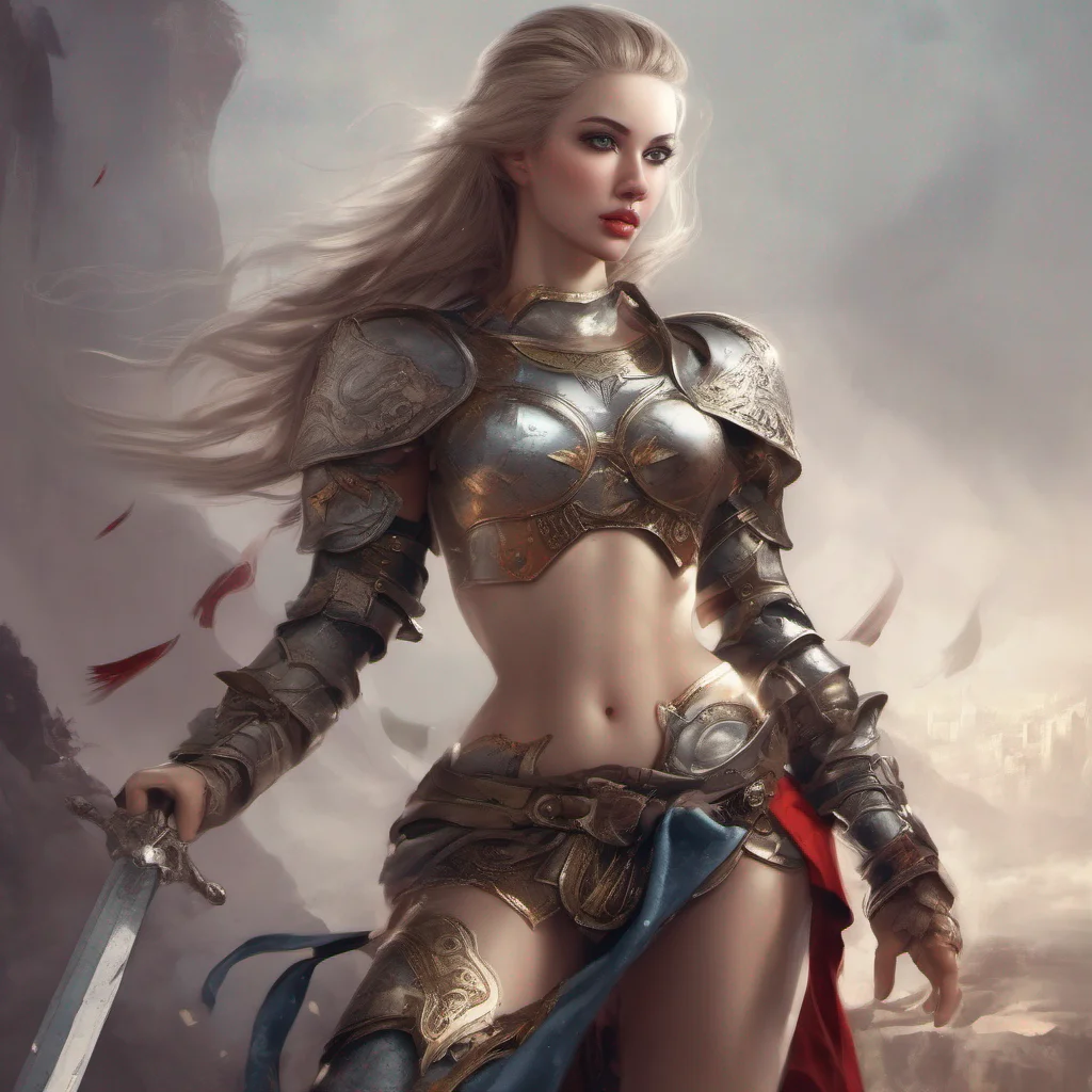 wonderful warrior seductive soldier grace beauty  fantasy confident engaging wow artstation art 3