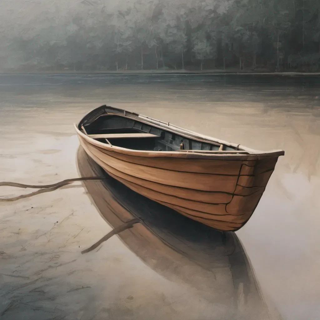 aiwooden rowboat