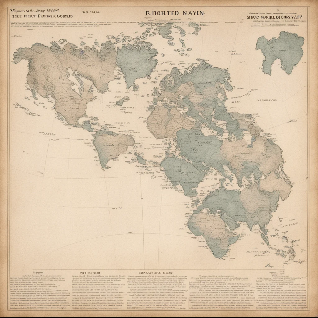 world map in 1950 confident engaging wow artstation art 3