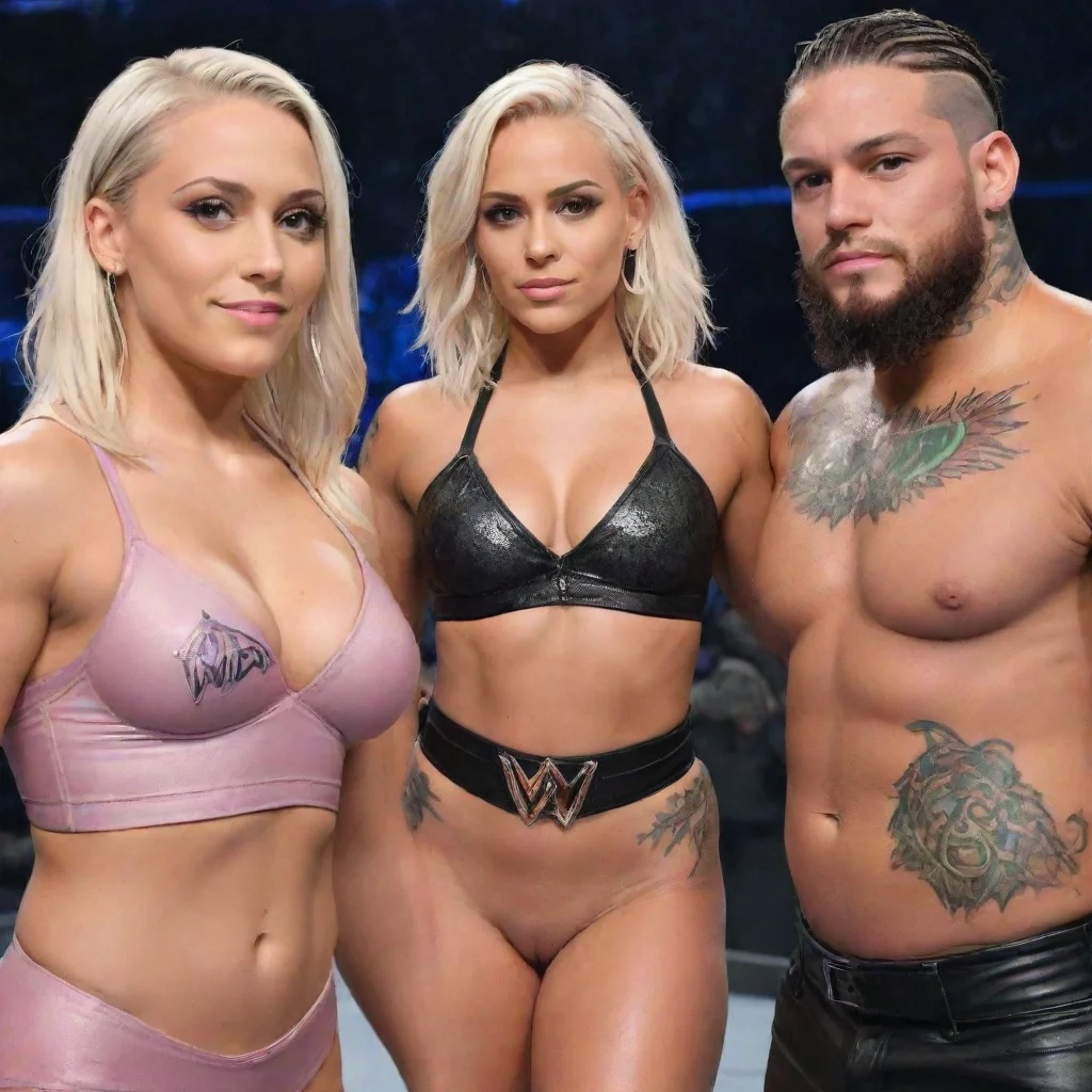 aiwwe rhea ripley pinfall liv morgan and dominik mysterio