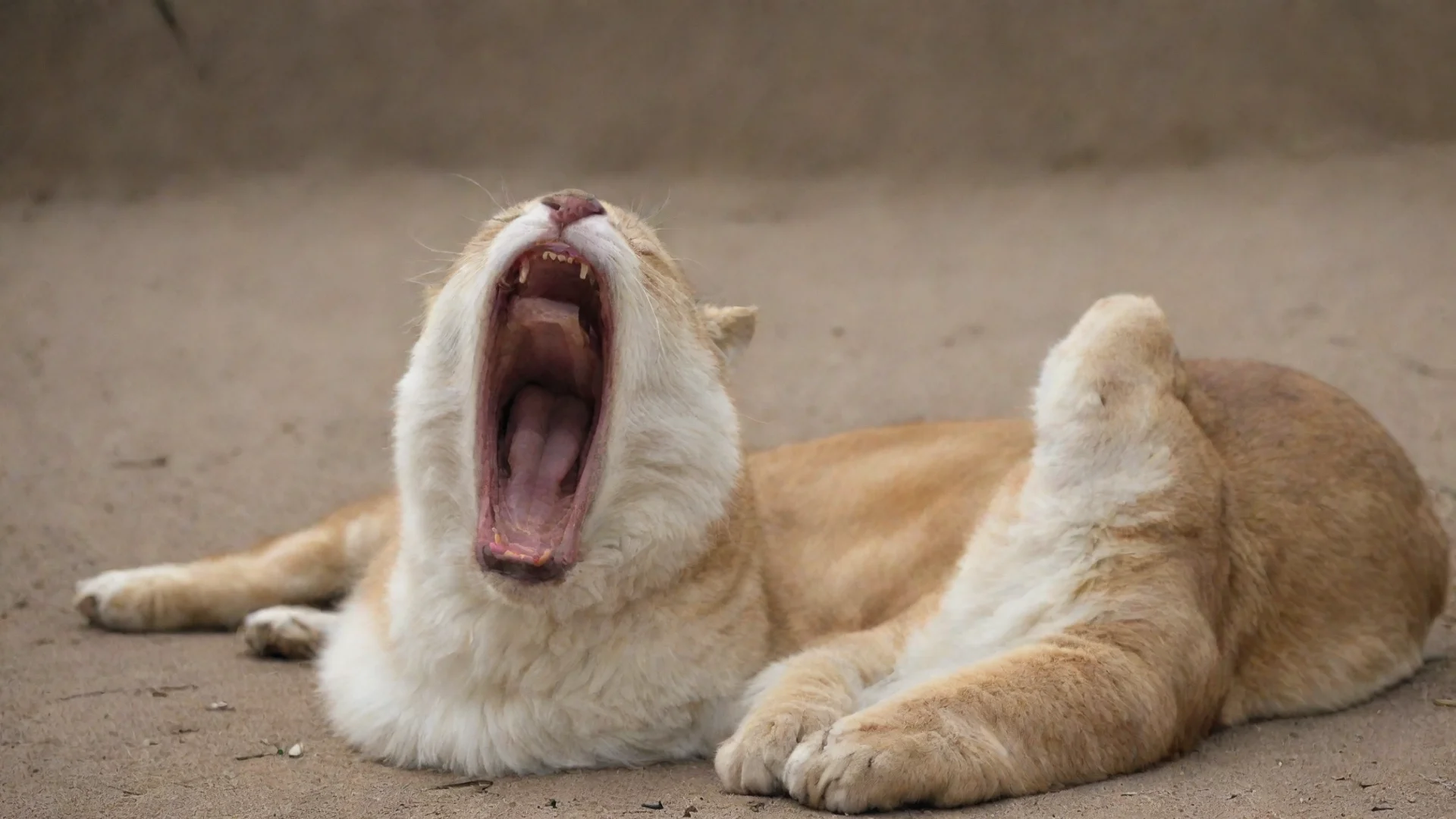 yawn wide